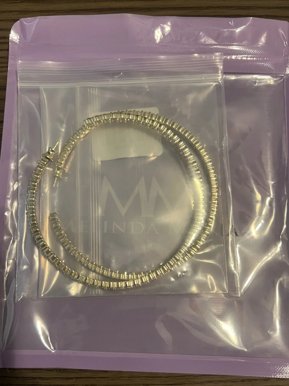 Melinda Maria 3 inch Heiress Hoops-Brand New